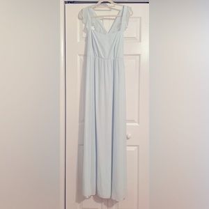 Show Me Your MuMu - June Maxi Dress - Icy Blue Chiffon - XXL